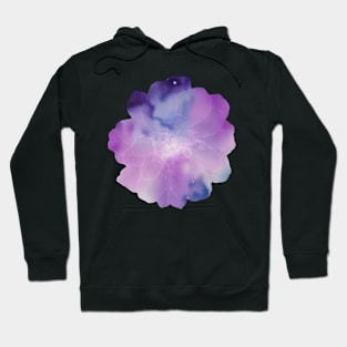 Purple Watercolor Flower Hoodie